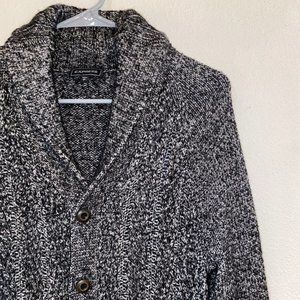 Express Cardigan - Grey/Black - Size Small